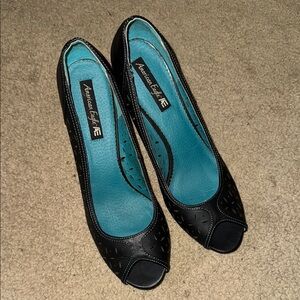American Eagle Black Peep Toe Women's Shoes